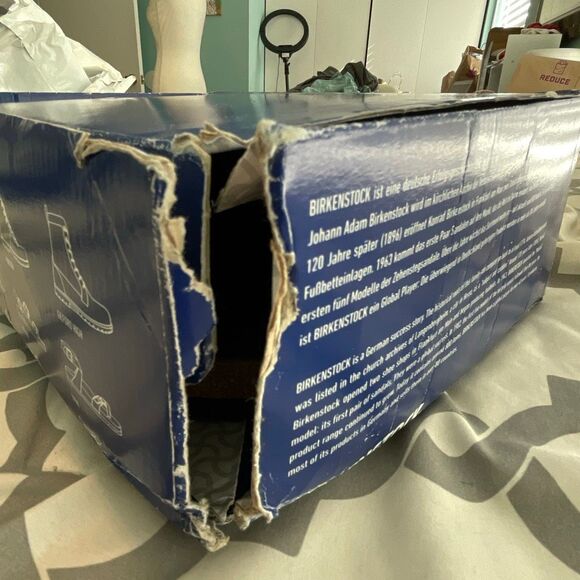 Birkenstock Arizona Bold Gap Black Leather Sandal 45 US 12 Mens - Picture 10 of 12